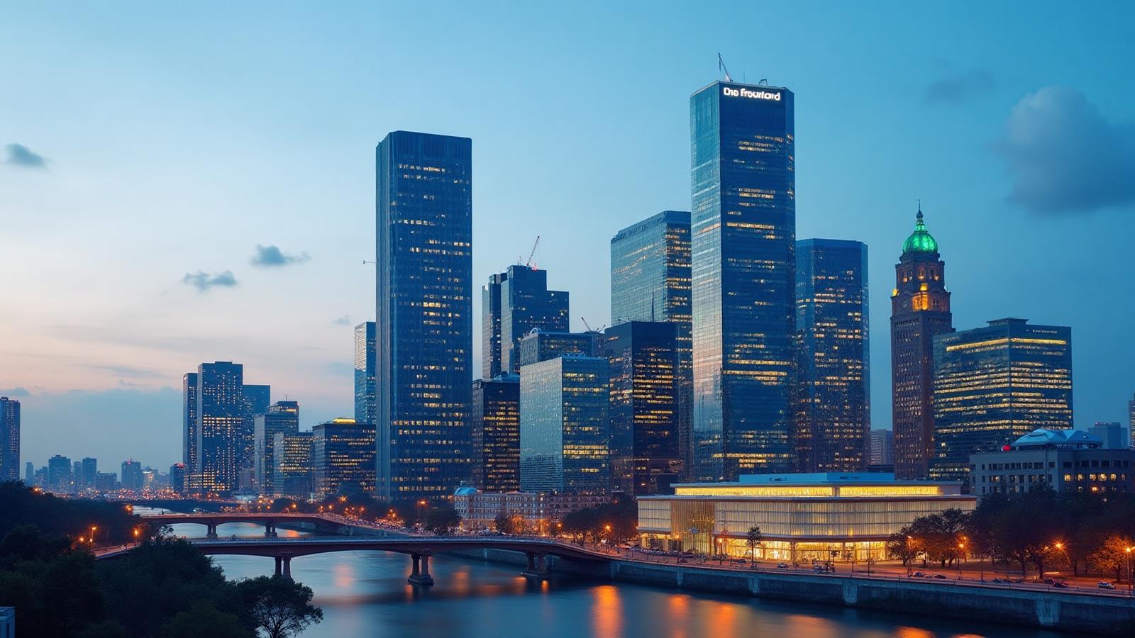 Frankfurt financial district